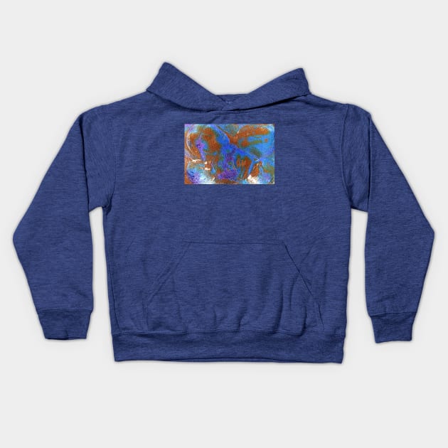 Abstract Outside View of Earth Kids Hoodie by mavicfe